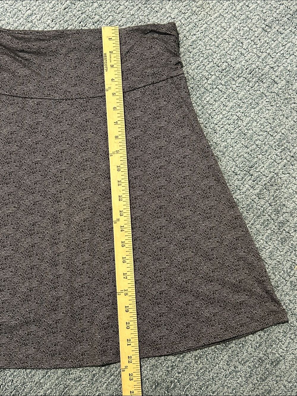 Women’s Brown and Black A-Line Skirt